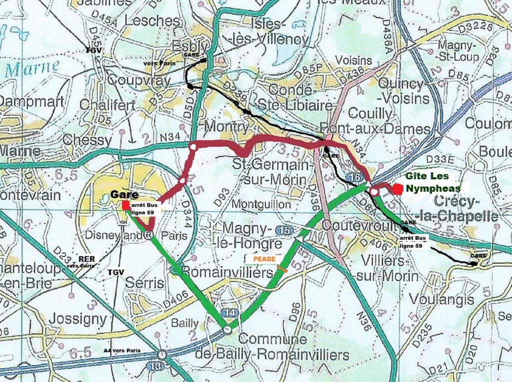 Crecy-la-Chapelle Les Nympheas, Appart Au Calme Et Grand Jardin A 15 Min De Disneyland, חדר תמונה